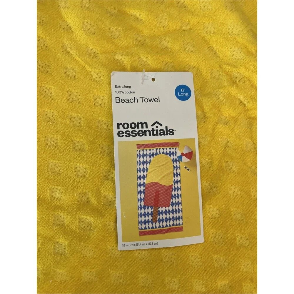 NWT Xl Room Essentials Beach Towel 6’ Long